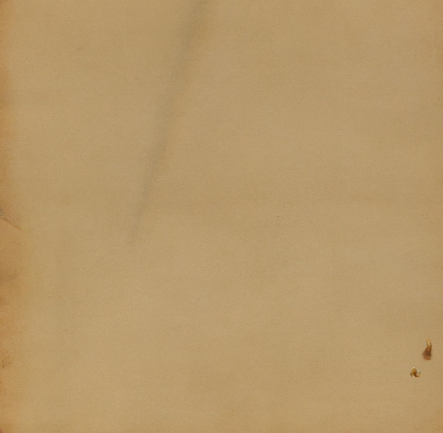 Image of close up of stained brown vintage paper with copy space