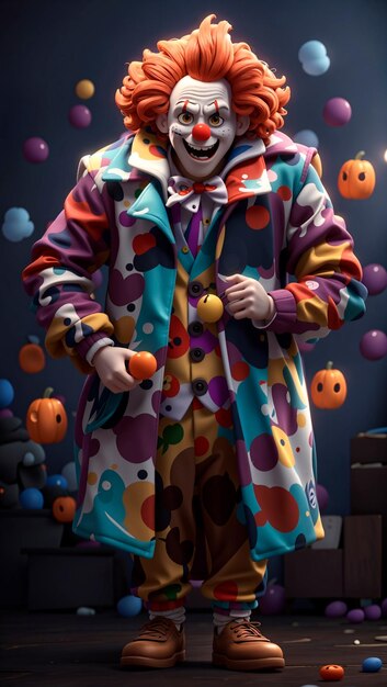 image of a clown for halloween