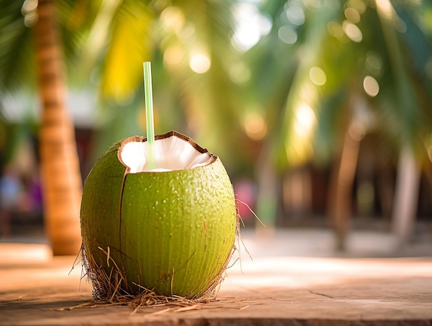 Image of coconut in the beach