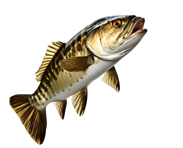 Image of codfish on white background