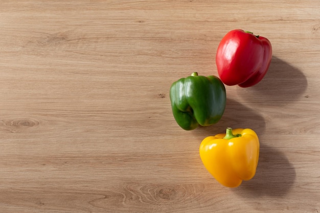 Image of colored sweet peppers