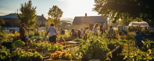 Image Of A Community Garden Background