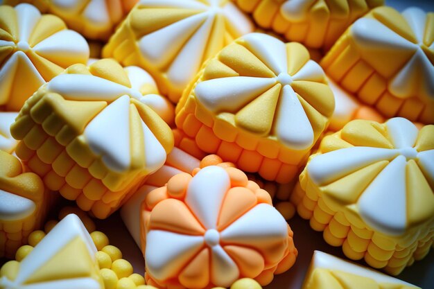 Image of corn candy up close