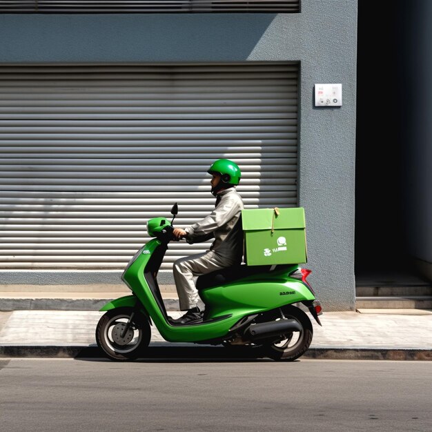 Photo image of courier delivery