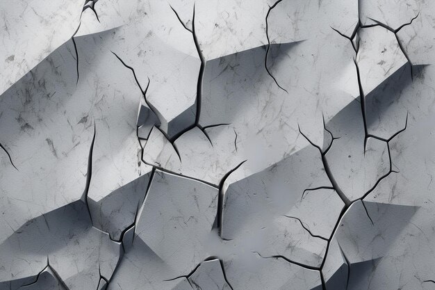 image of a cracked white wall