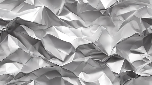 image of Crumpled aluminum foil textured