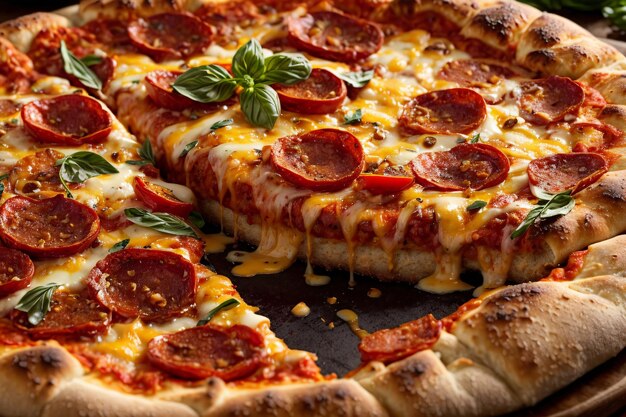 Image of a delicious pizza