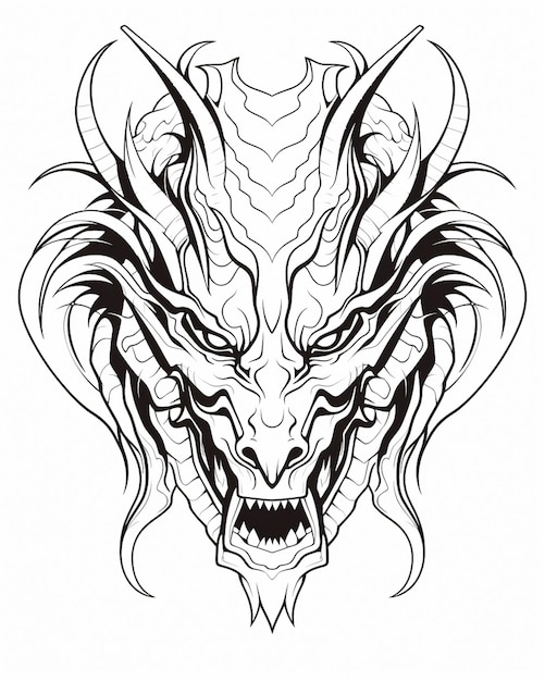 image a demon dragon cyber design for tshirt mug case