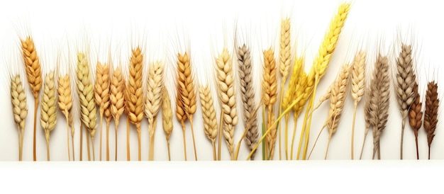 The image depicts a field covered with various types of grains such as barley wheat and rye