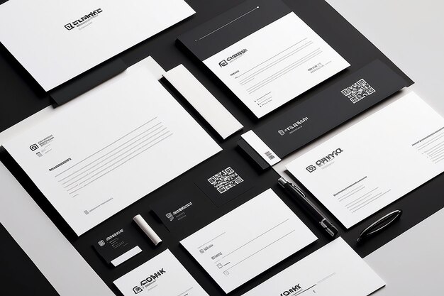 image description card business template graphic design identity corporate layout contact company