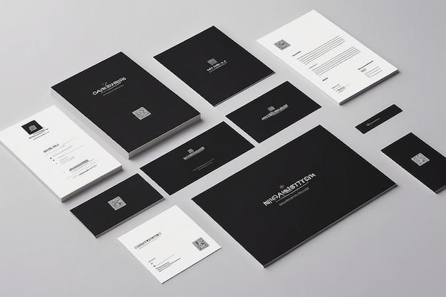 image description card business template graphic design identity corporate layout contact