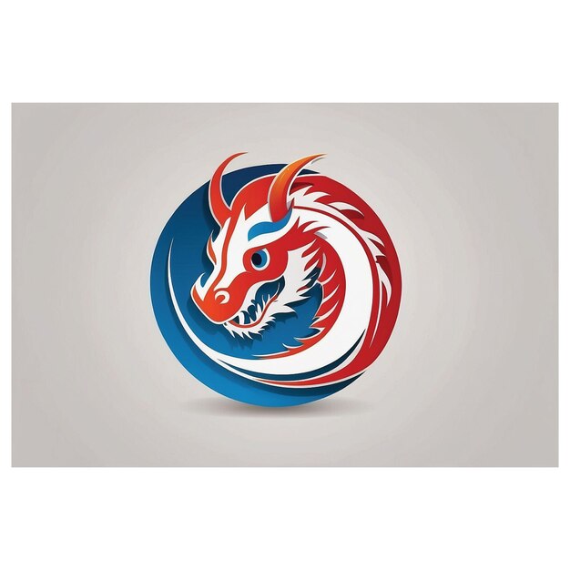 image design illustration of a dragon logo icon