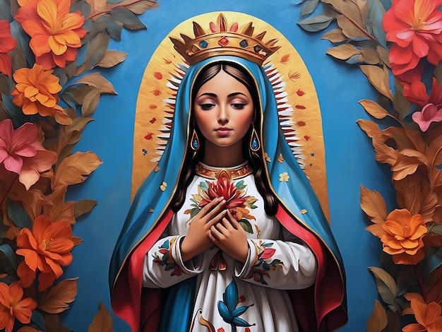 Image of Dia de la Virgen de Guadalupe Made by Ai