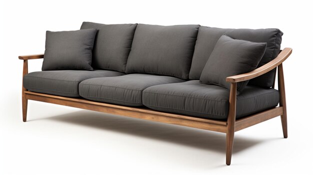 Foto l'immagine mostra un divano elegante e confortevole