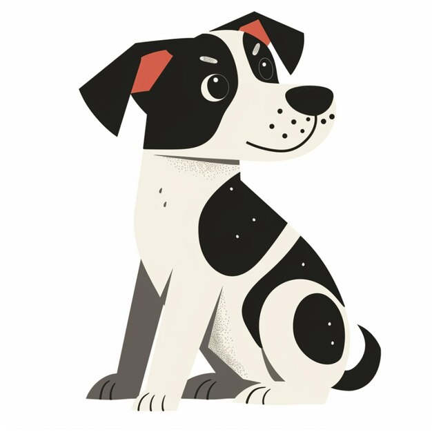 An image of a dog with his designs as the logo