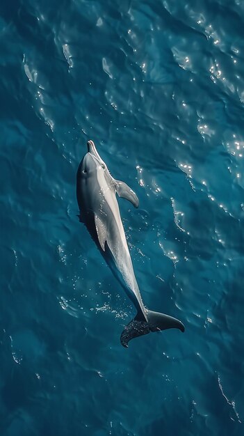 image of dolphin in the sea generated by ultra realistic artificial intelligence