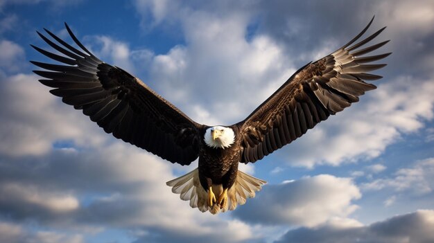 image of eagle flying in the sky