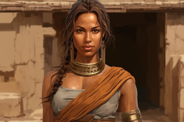 an image of an egyptian woman