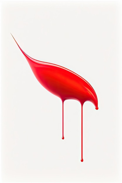 Image of an explosion of red paint