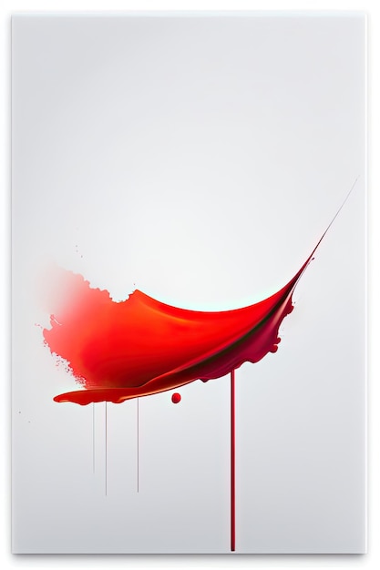 Image of an explosion of red paint