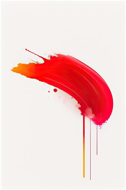 Image of an explosion of red paint