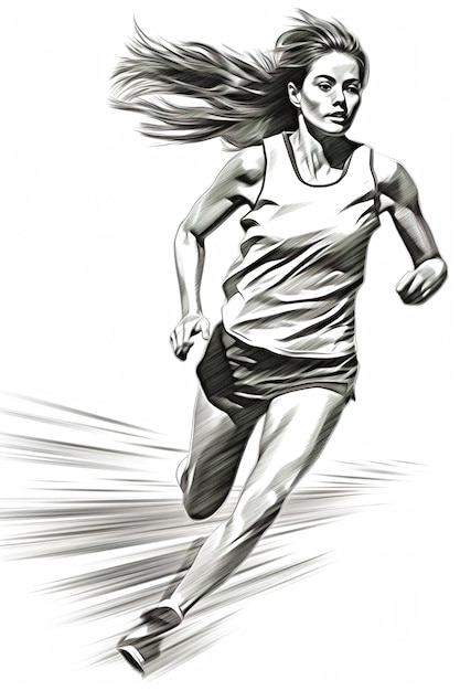 Photo image of a female runner
