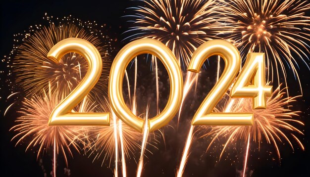 Photo image of fireworks lighting up new year's eve 2024