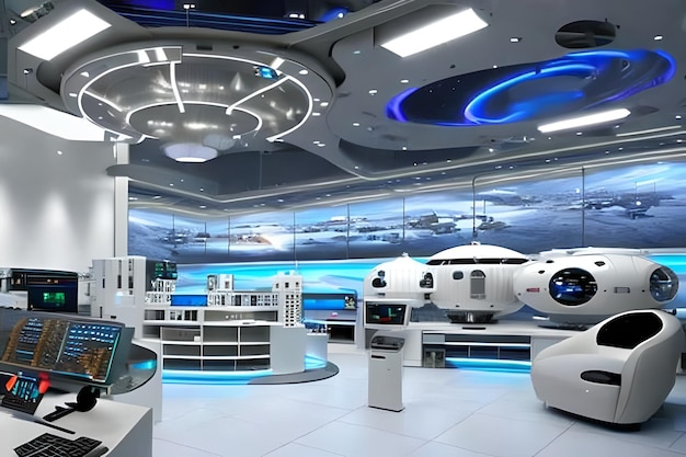 Image of a Futuristic Moon Space Lab