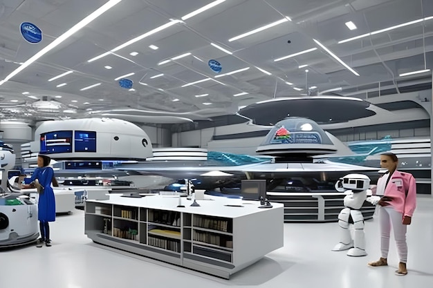 Image of a Futuristic Moon Space Lab