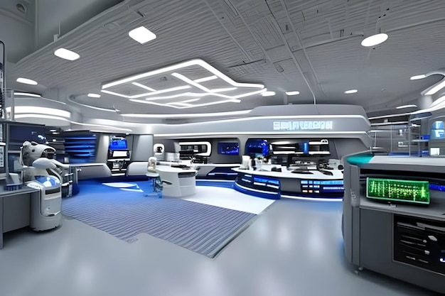 Image of a Futuristic Moon Space Lab