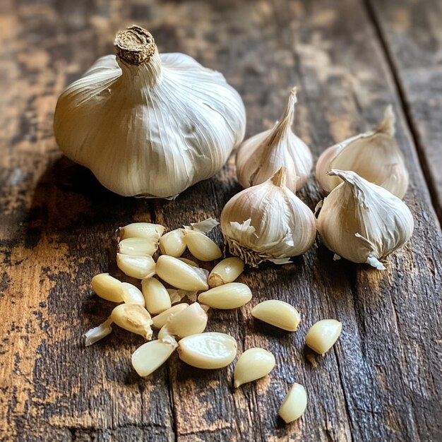 image of garlic cloves both peeled and unpeeled
