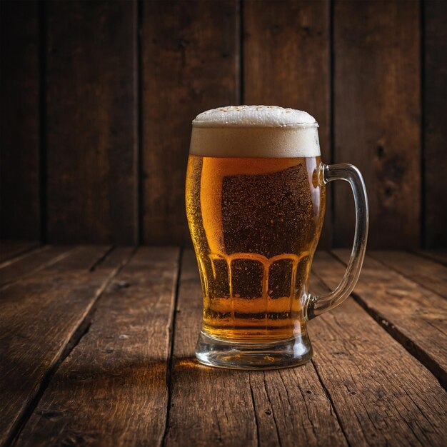 テーブルの上のビールグラスの画像 5
