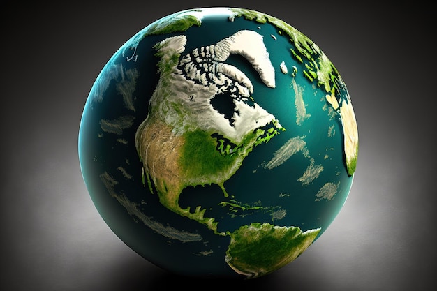 Photo image of a globe of the earth