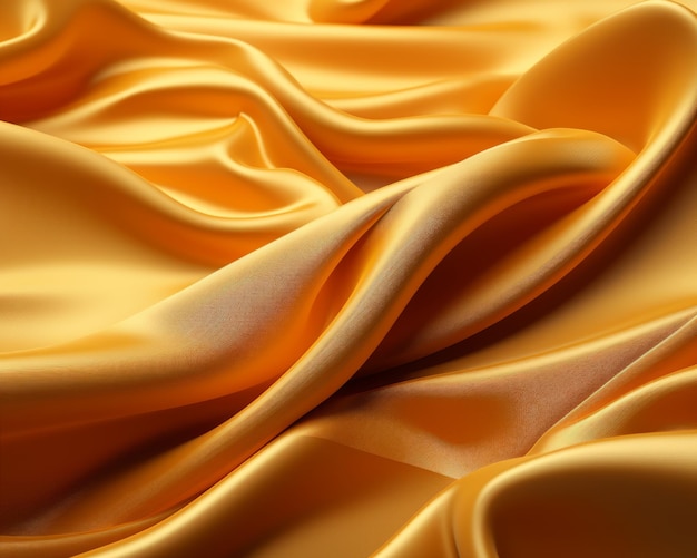 an image of a golden satin fabric