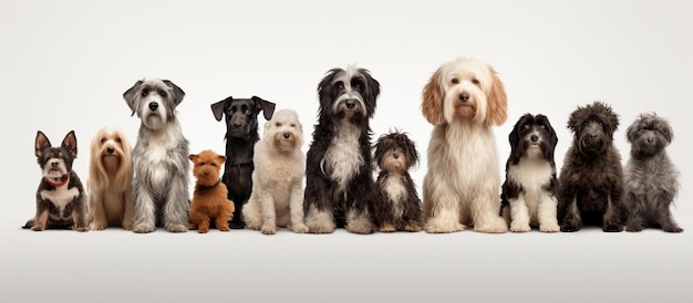 image of a group of cute dogs sitting