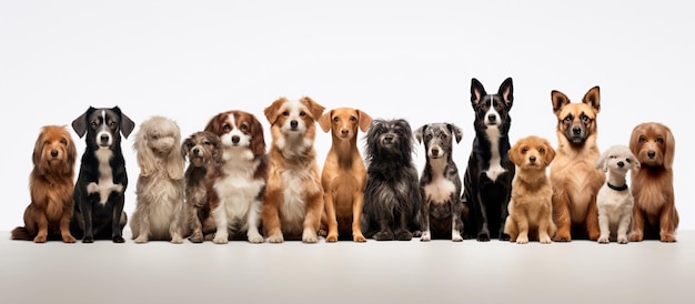 image of a group of cute dogs sitting