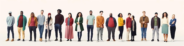 an image of a group of people standing before a white background