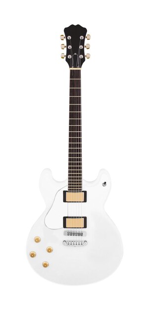 The image of guitar on the white background