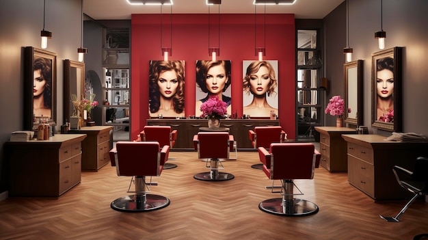 An image of a hair styling academy or training center