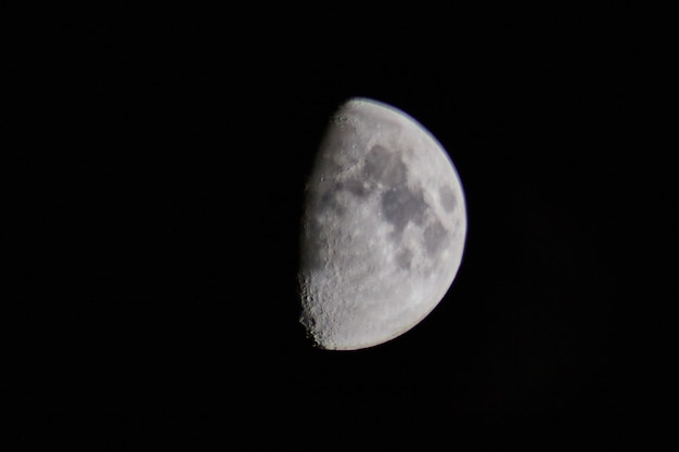 Image of Half-moon at night