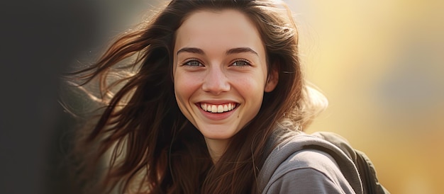 Image of a happy young lady