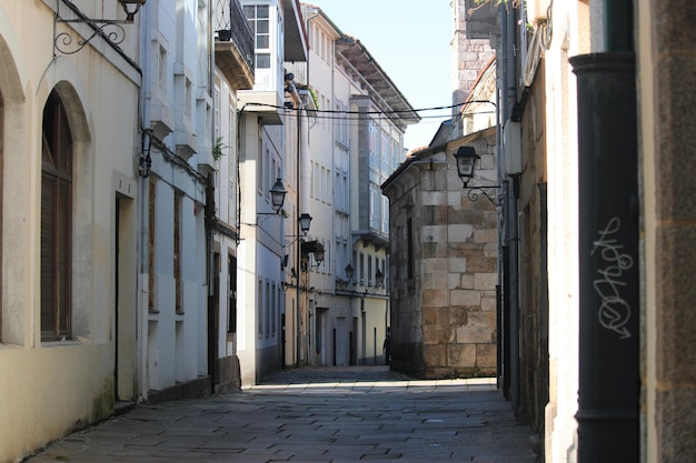 Image of the harbour waterfront in the downtown of A Coruna