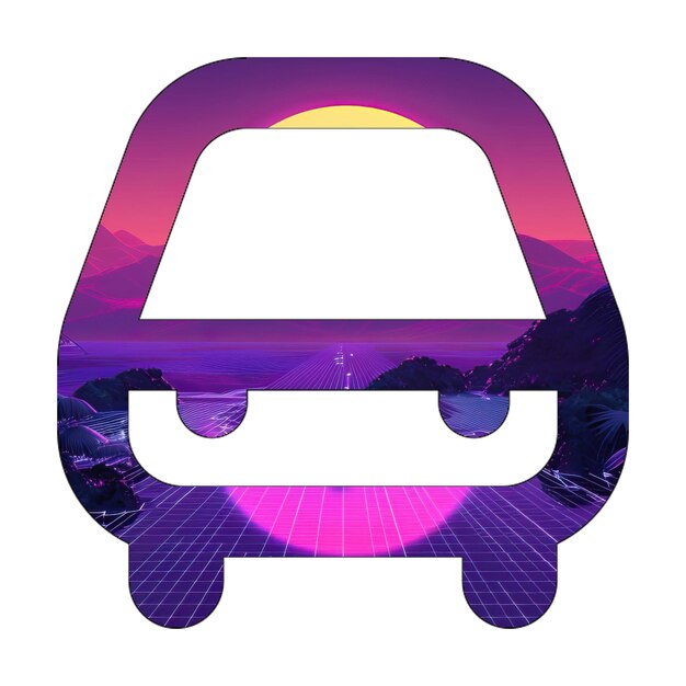 Image icon car 80s Geometric Shapes