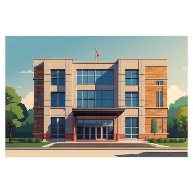 image of icon design for a school building