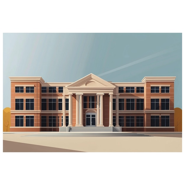 image of icon design for a school building