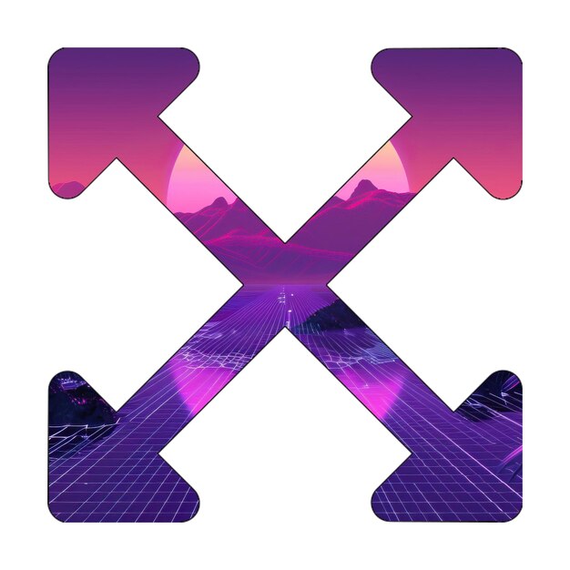 Image icon expand arrows alt 80s Geometric Shapes