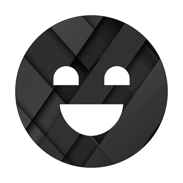 Photo image icons laugh black rectangle background