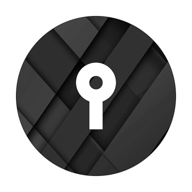 Image icons lock alt Black Rectangle Background