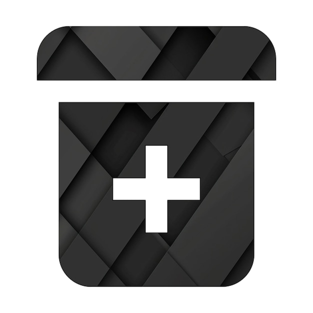 Image icons prescription bottle alt Black Rectangle Background