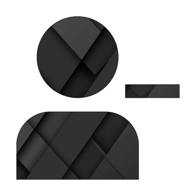 Image icons remove user Black Rectangle Background